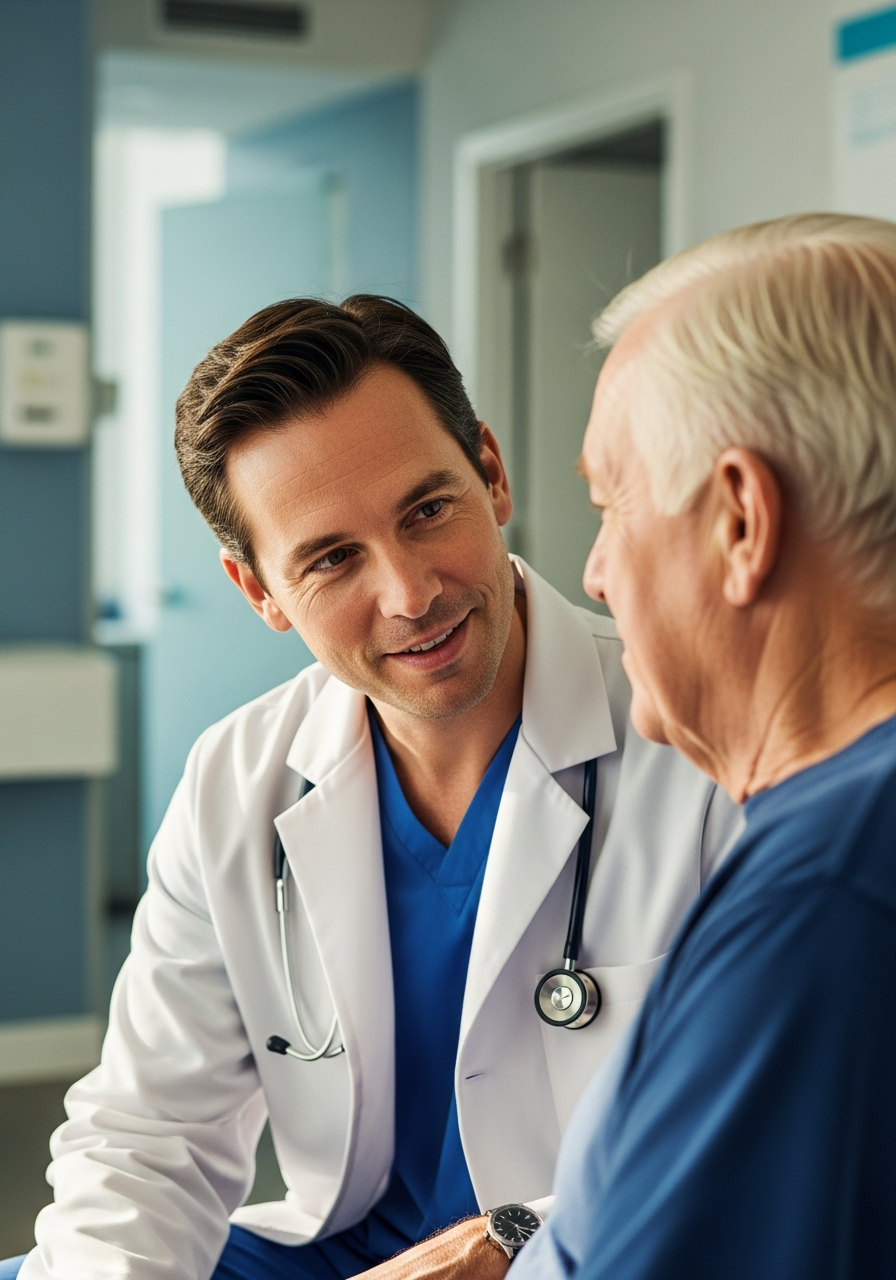 Doctor consulting with patient